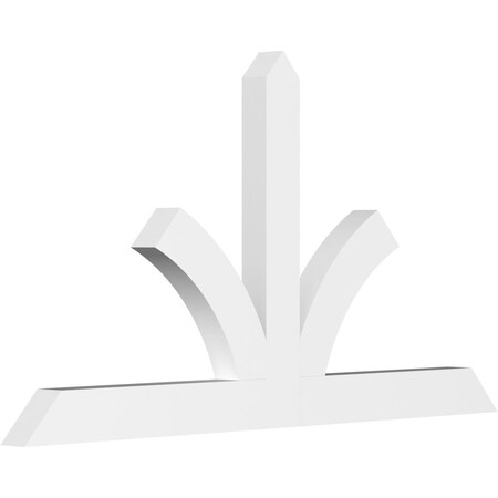 Ekena Millwork Richland Architectural Grade PVC Gable Bracket, 84"W x 45 1/2"H x 4"D x 6"F, 13/12 Pitch GBP084X46X0406RIC00